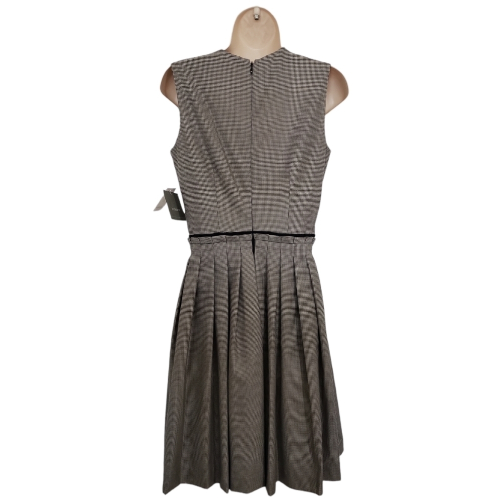 Liz Claiborne Houndstooth Fit & Flare Classic Career Dress Size 4 NWT $149 - Picture 4 of 13